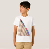Kleurpotloden T-shirt (Voorkant volledig)