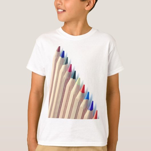Kleurpotloden T-shirt (Voorkant)