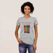 Kleurpotloden T-shirt (Voorkant volledig)
