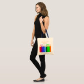 Kleurpotloden Terug naar school Aangepaste docente Tote Bag (Voorkant (model))