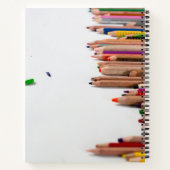 Kleurpotloden verven veelkleurige kunstenaar Journ Notitieboek (Achterkant)
