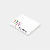 Kleurpotloden Vierde Klas Leraar Post-it® Notes (Schuin)