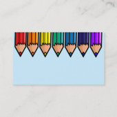 Kleurpotloden Visitekaartje (Achterkant)