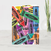 Kleurpotloden - Wenskaart Kaart (Voorkant)