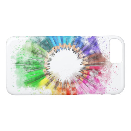 Kleurpotlood Case-Mate iPhone Case (Achterkant (Horizontaal))