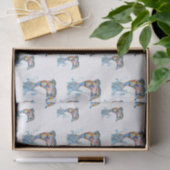 Kleurpotlood Dolfijnen Patroon Tissuepapier (Geschenk)