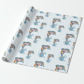 Kleurpotlood Dolfijnen Springen Uit Water Cadeaupapier (Uitgerold)