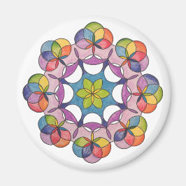 Kleurpotlood Geometric Mandala Spiritueel Magneet
