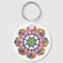 Kleurpotlood Geometric Mandala Spiritueel Sleutelhanger