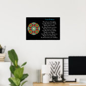 Kleurpotlood - Kaleidoscopisch Poster van bestemmi (Thuiskantoor)