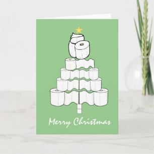 Kleurpotlood Kerstboom Vakantiedagen Kaart