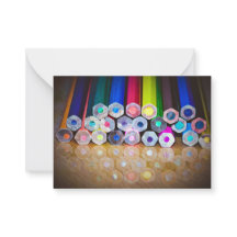 Kleurpotlood Kunst Fotografie Notitiekaart