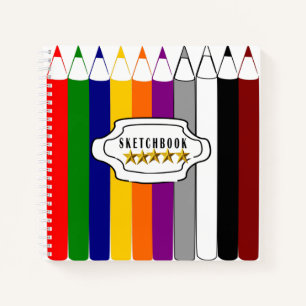 Kleurpotlood schetsboek notitieboek