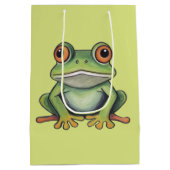 Kleurpotlood tekening kikker medium cadeauzakje (Achterkant)