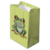 Kleurpotlood tekening kikker medium cadeauzakje (Achterkant Gekanteld)