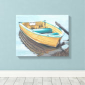 Kleurpotlood Tekening van gele kast Canvas Afdruk (Insitu (Houten vloer))