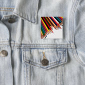 Kleurpotloodhoek Vierkante Button 5,1 Cm (In situ)