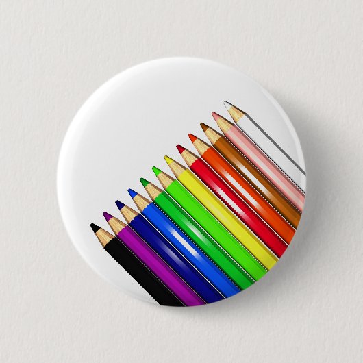 kleurpotloodkleurpotloden ronde button 5,7 cm (Voorkant)