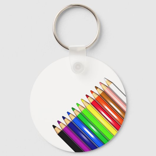 kleurpotloodkleurpotloden sleutelhanger (Voorkant)