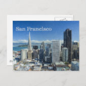 Kleurpotloodschets van het centrum van San Francis Briefkaart (Voorkant / Achterkant)
