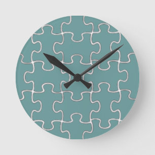kleurpuzzel ronde klok