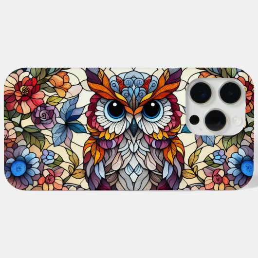 Kleurraam Glas Geïnspireerd door Uil  Case-Mate iPhone Case (Achterkant (horizontaal))