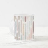 Kleurregen Matglas Koffiemok (Voorkant links)