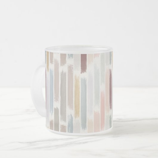 Kleurregen Matglas Koffiemok (Voorkant links)