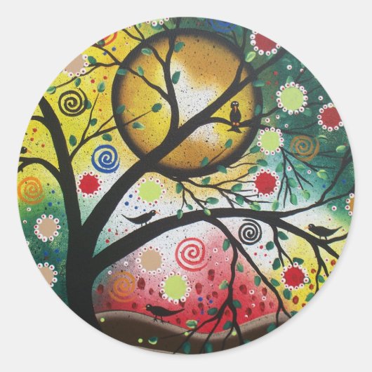 Kleurrevolutie door Lori Everett Ronde Sticker (Voorkant)