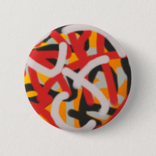 kleurrijk 0748 abstracte kunst ronde button 5,7 cm