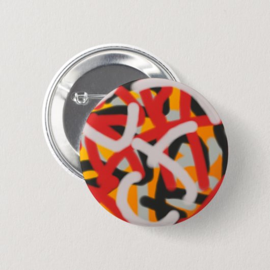 kleurrijk 0748 abstracte kunst ronde button 5,7 cm (Voorkant /achterkant)