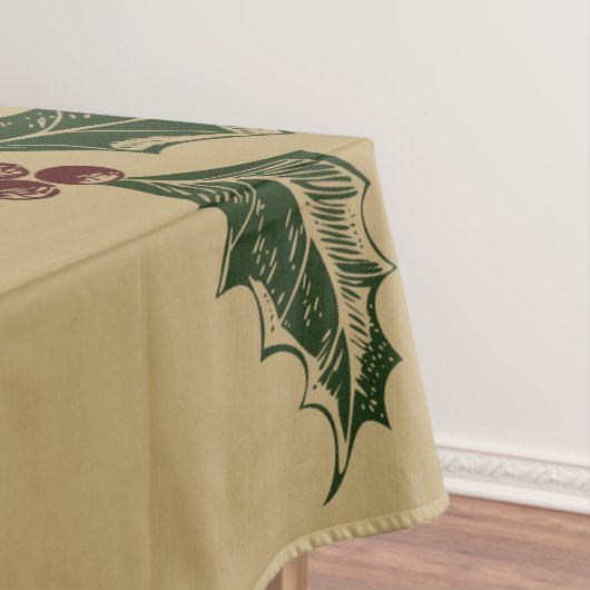 Kleurrijk 1876 Vrolijk Kerstfeest Tafelkleed (Voorbeeld)