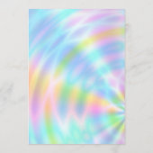 Kleurrijk 2023-rooster, volledig jaar Faux-hologra Programmakaart (Achterkant)