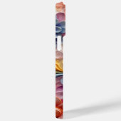 KLEURRIJK 3-D QUILL PAPER LOOK BLOEMENPATRONEN Case-Mate iPhone CASE (Achterkant / Rechts)