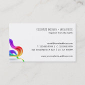 Kleurrijk 3D abstract vormontwerp Visitekaartje (Achterkant)