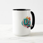 Kleurrijk 3D "DAD" grafisch ontwerp | Coffee Mok (Voorkant rechts)