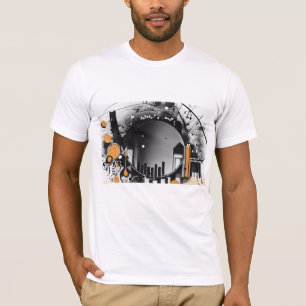 Kleurrijk 3D digitaal kunst T-shirt Perfecte pas