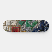 Kleurrijk 3D Mozaïek Skateboard - Moderne Luxe (Horizontaal)
