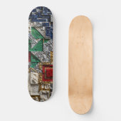 Kleurrijk 3D Mozaïek Skateboard - Moderne Luxe (Voorkant)