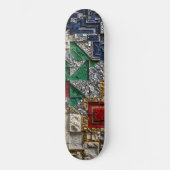 Kleurrijk 3D Mozaïek Skateboard - Moderne Luxe (Voorkant)