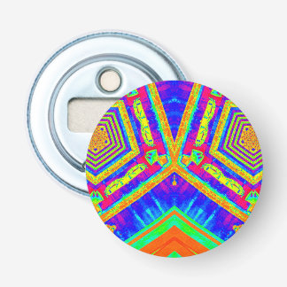 Kleurrijk 3D-patroon ~ Button Flesopener