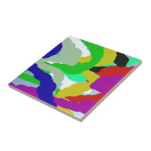 Kleurrijk 64329 Abstract ontwerp Tegeltje (Zijkant)
