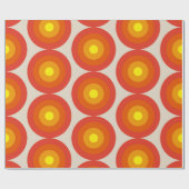 Kleurrijk 70s Retro Patroon van 80s Cadeaupapier (Vlak)