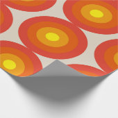 Kleurrijk 70s Retro Patroon van 80s Cadeaupapier (Hoek)