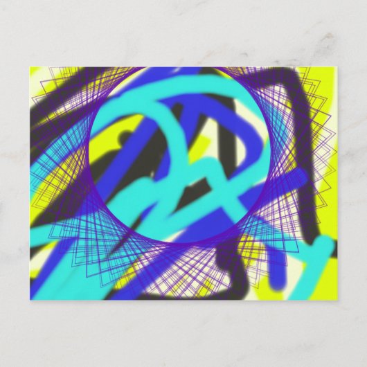 kleurrijk 768 abstracte kunst briefkaart (Voorkant)