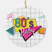 Kleurrijk 80's Baby Ornament (Achterkant)