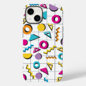 Kleurrijk 80's geometrisch patroon Case-Mate iPhone case (Achterkant)