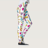 Kleurrijk 80's geometrisch patroon leggings (Rechts)