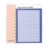 Kleurrijk Aanpassen Om Lijst Checklist Winkelen te Notitieblok (Voorkant)