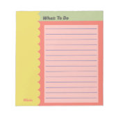 Kleurrijk Aanpassen Om Lijst Checklist Winkelen te Notitieblok (Voorkant)